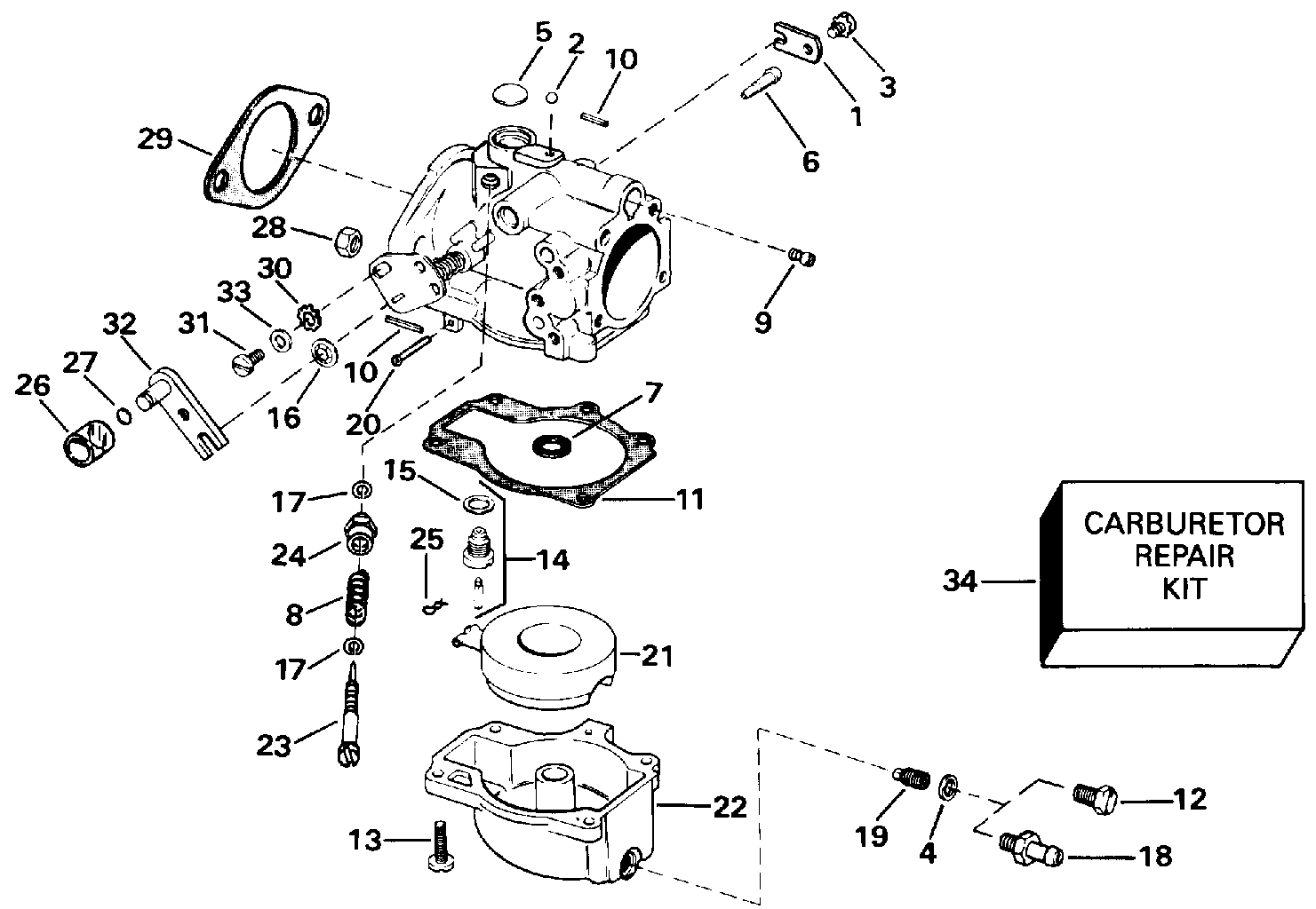 Carburettor — all 40 models
