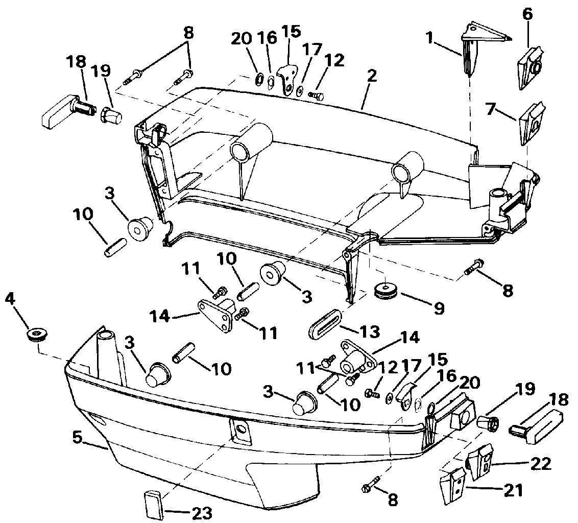 Capot moteur inférieur
