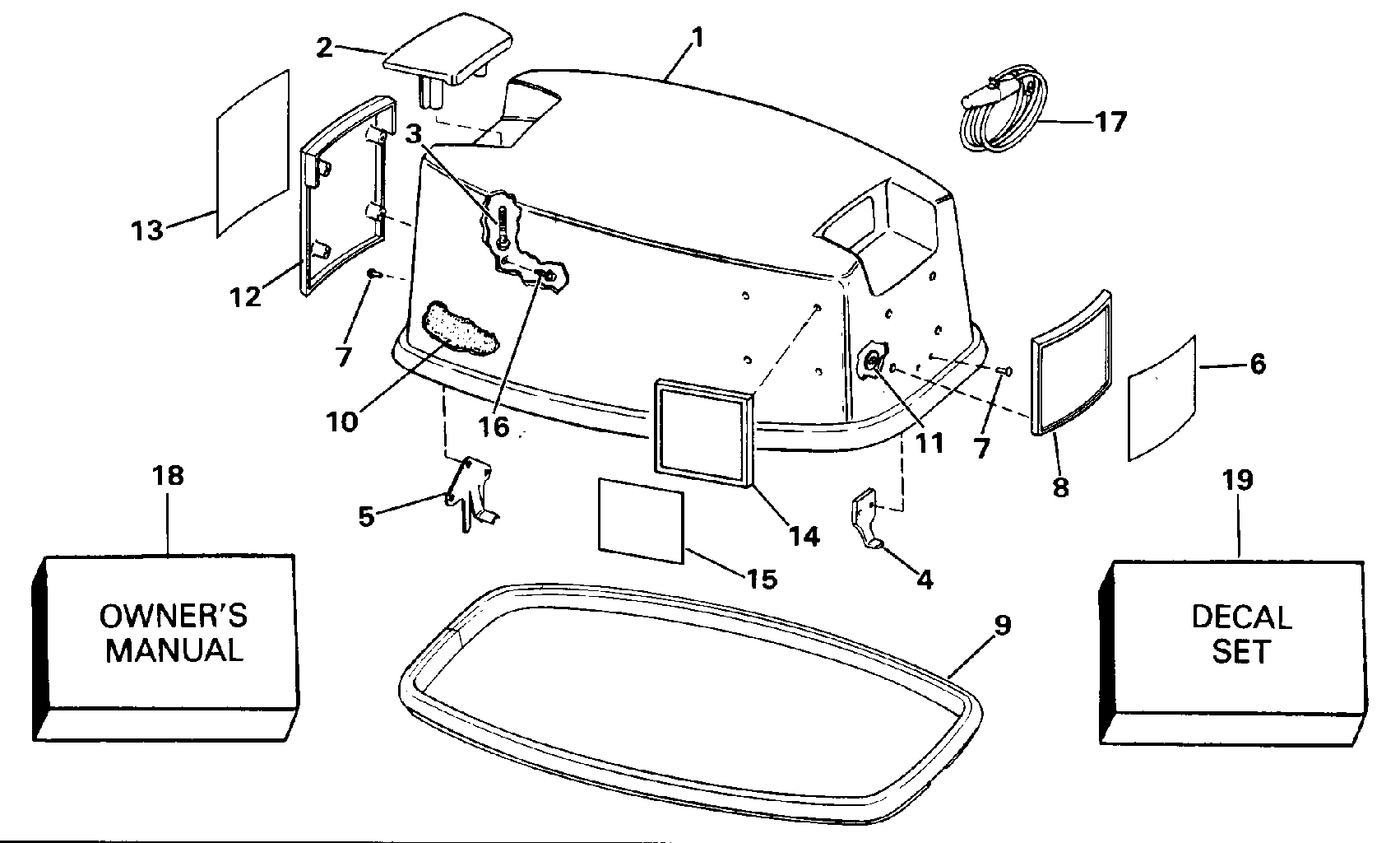 Capot moteur – Johnson