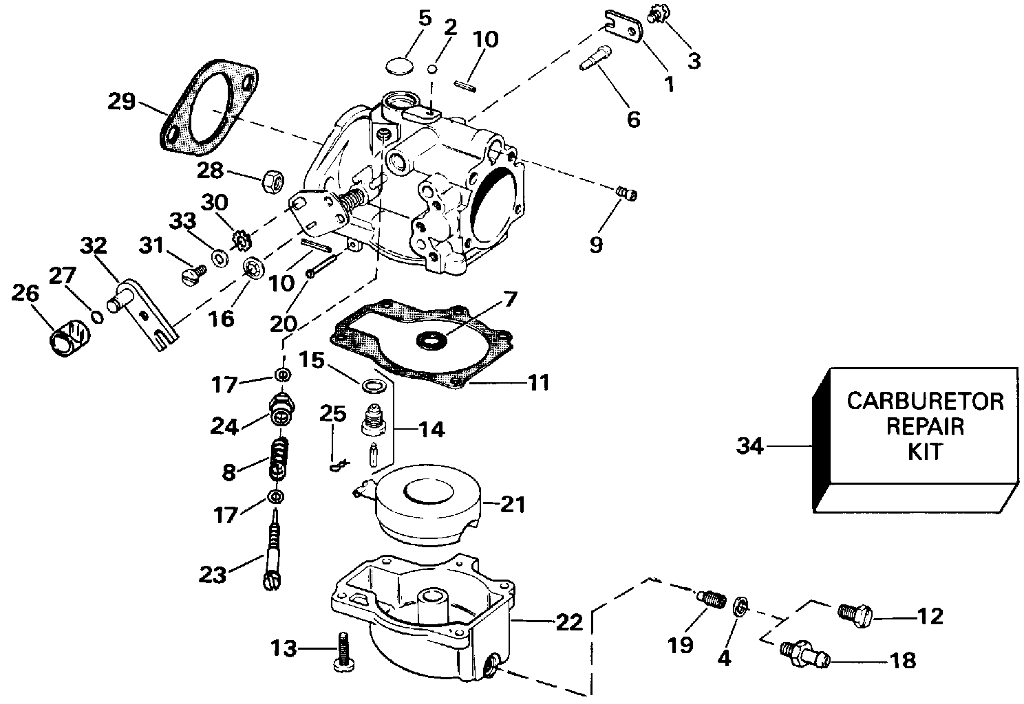 Carburettor — all 40 models