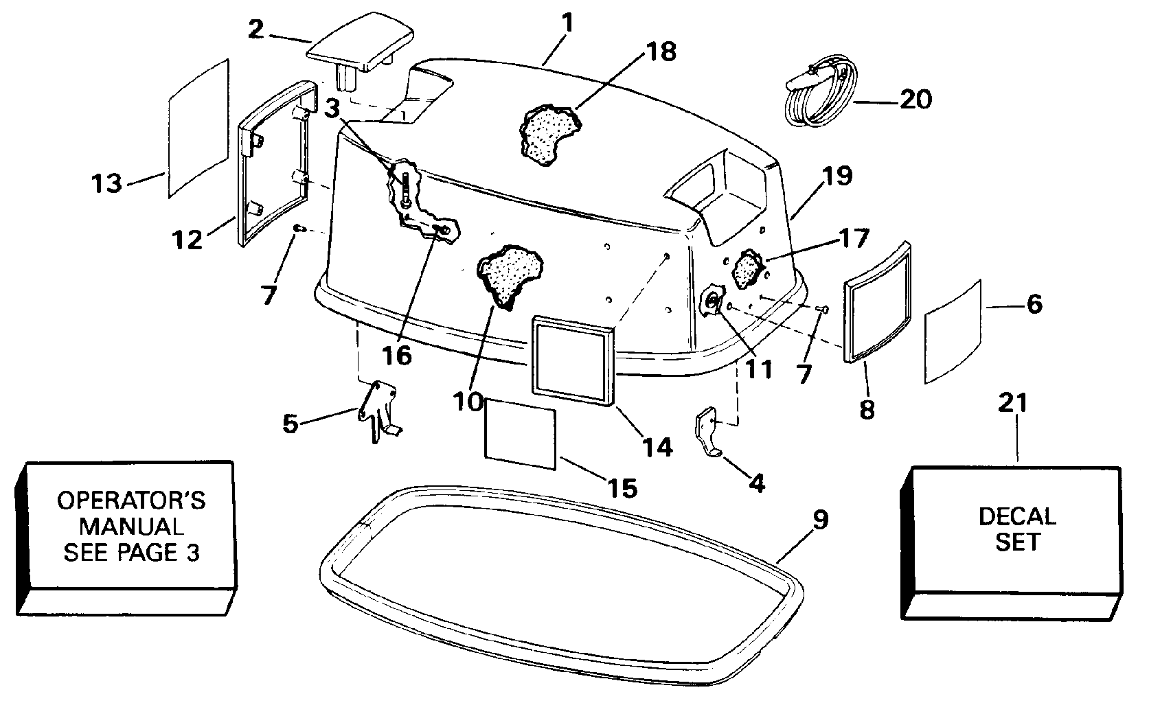 Capot moteur – Johnson