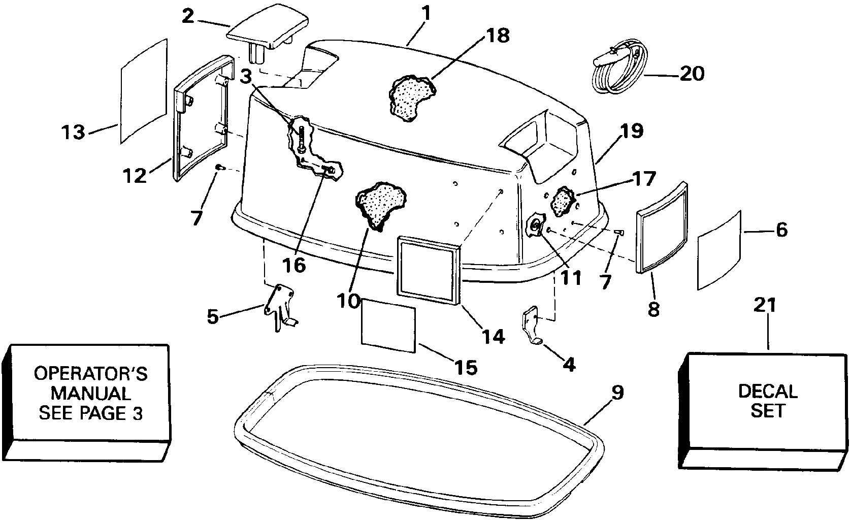 Capot moteur – Johnson