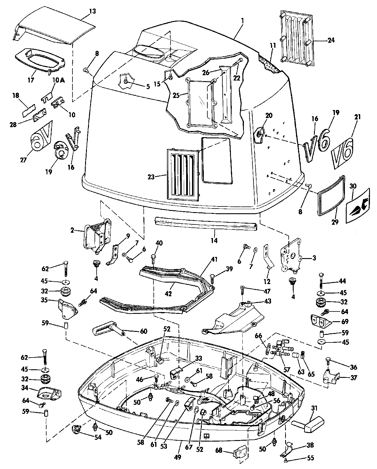 Capot moteur – Johnson