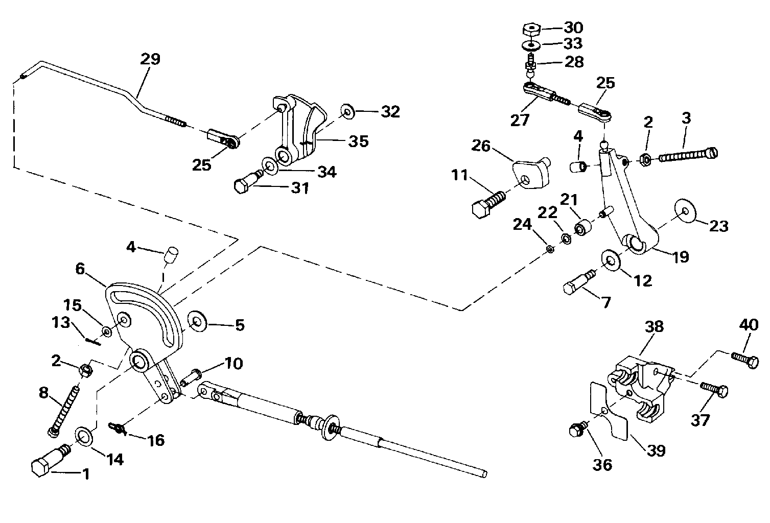 Throttle and shift linkage