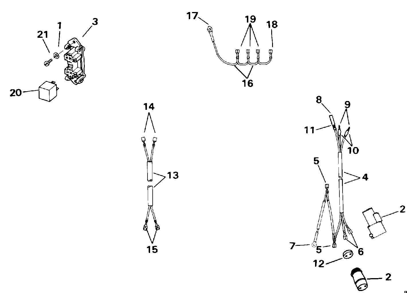 Système électrique de trim et d’inclinaison — 40TTL uniquement