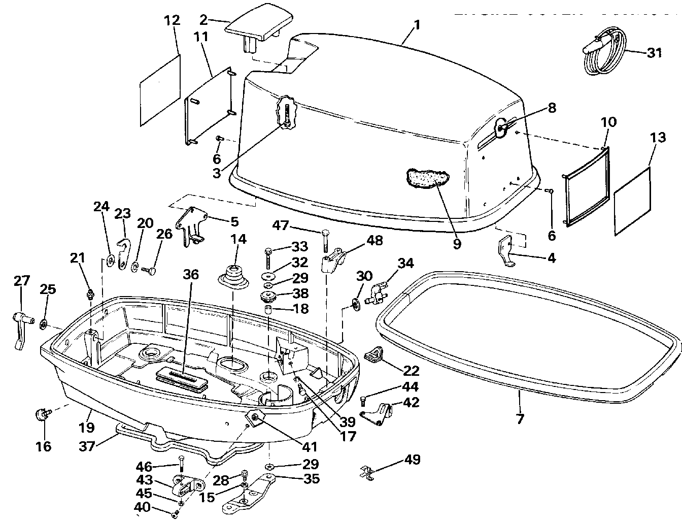 Capot moteur – Johnson