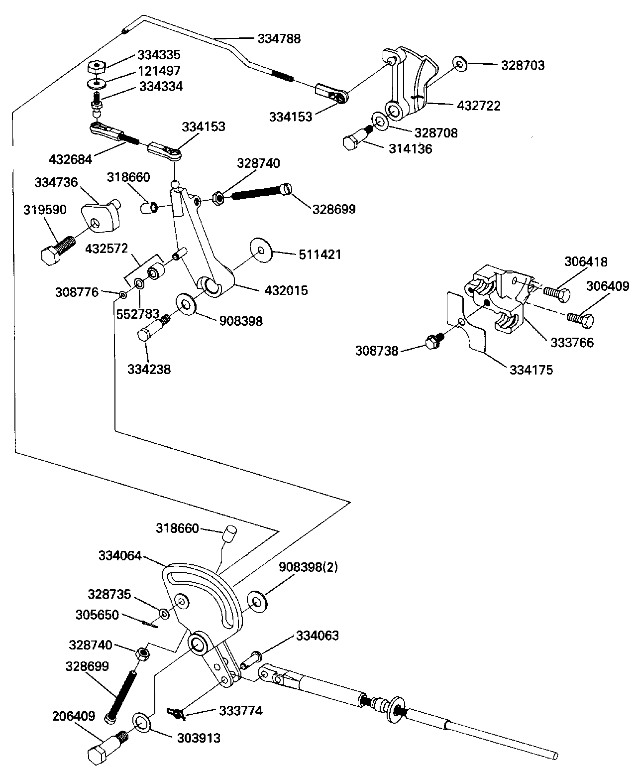 Throttle and shift linkage