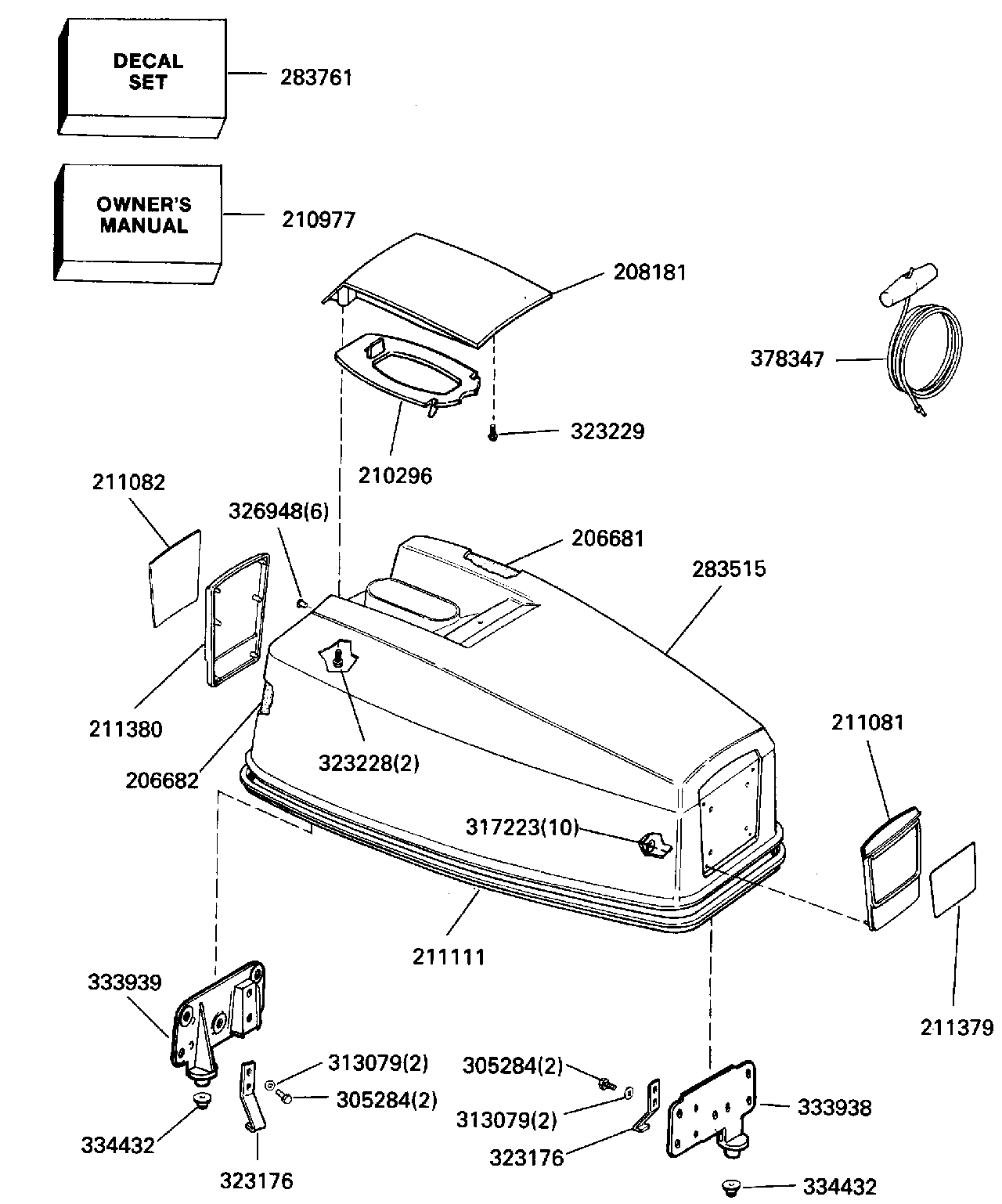 Engine cover – Evinrude