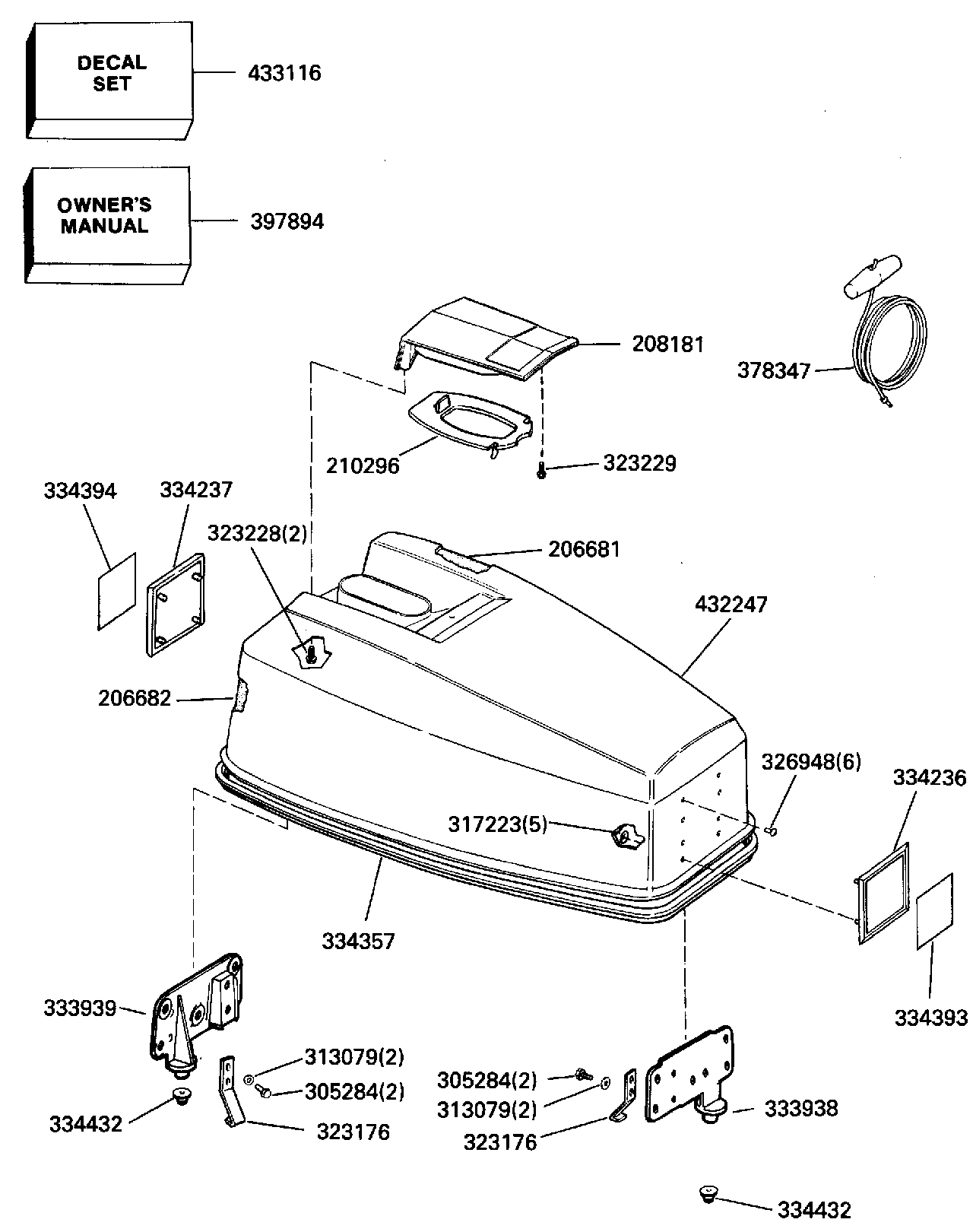 Engine cover – Johnson