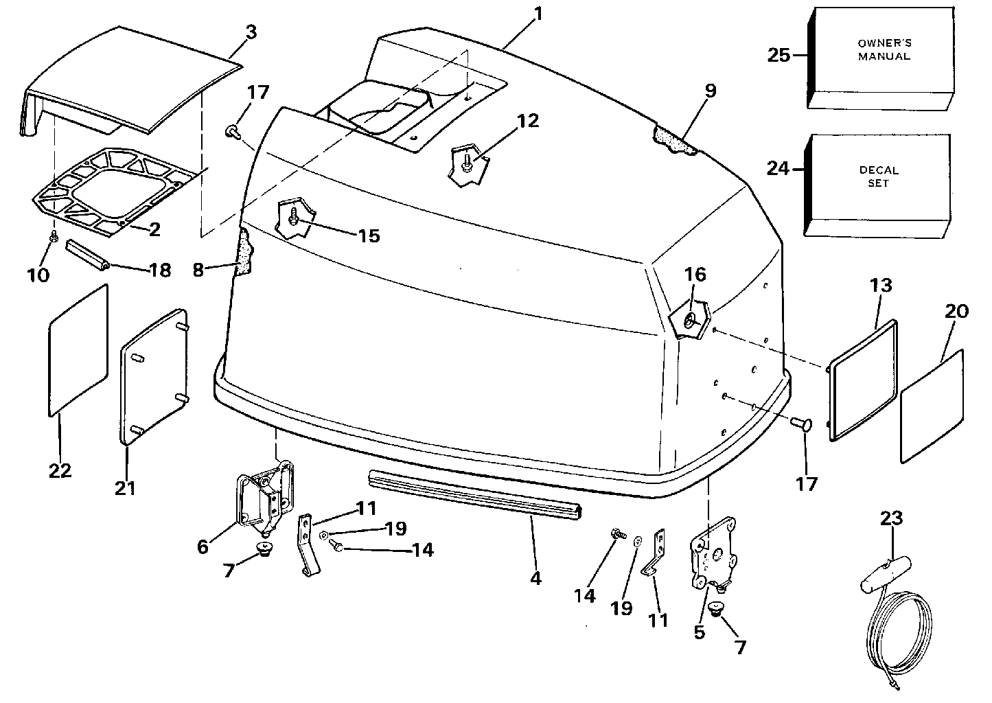 Capot moteur – Johnson