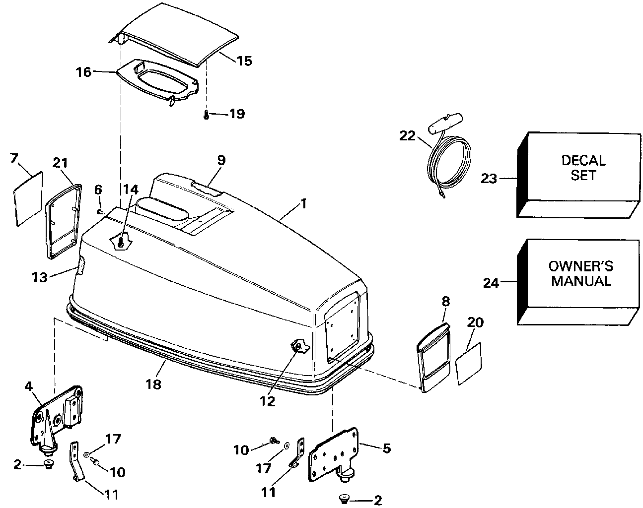Capot moteur – Evinrude