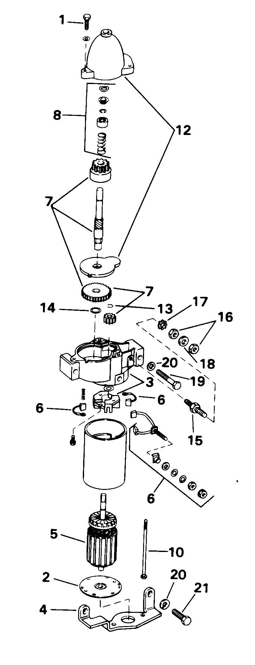 Moteur de démarreur