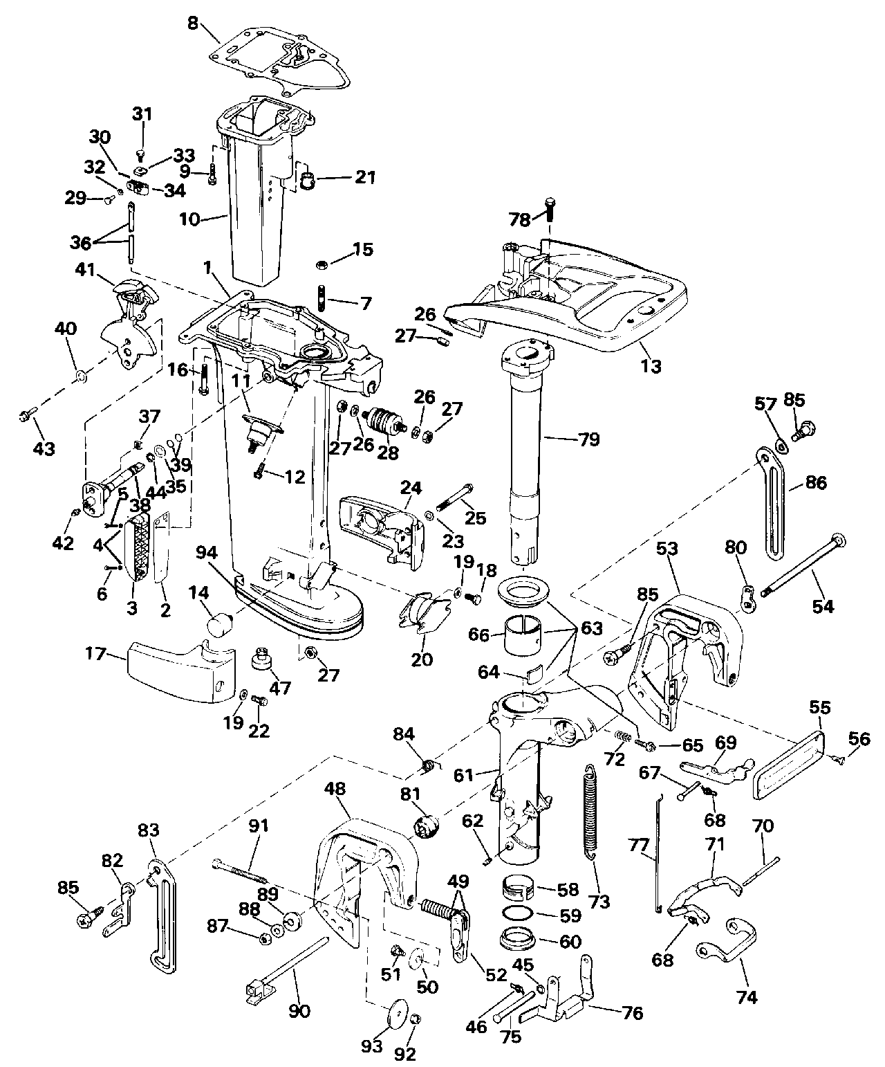 Section médiane — modèles 20 et 25 uniquement