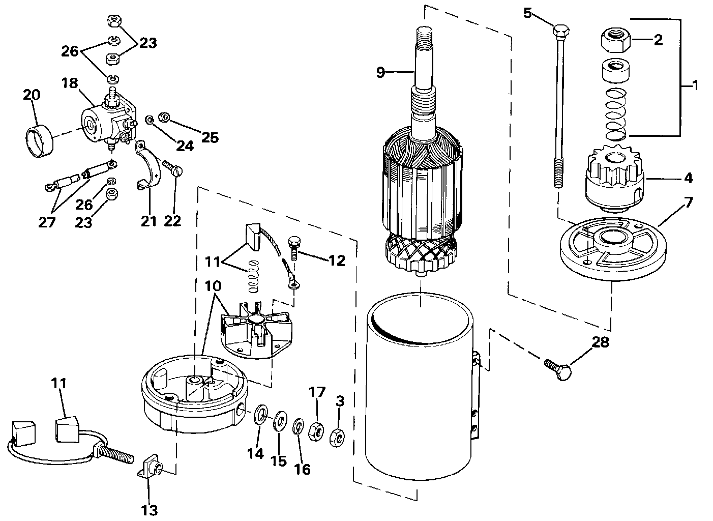 Moteur de démarreur