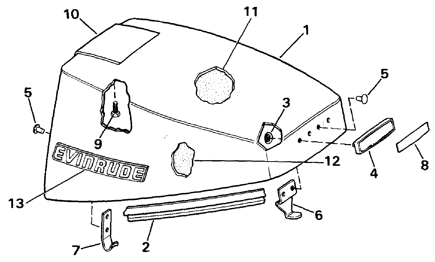 Capot moteur – Evinrude