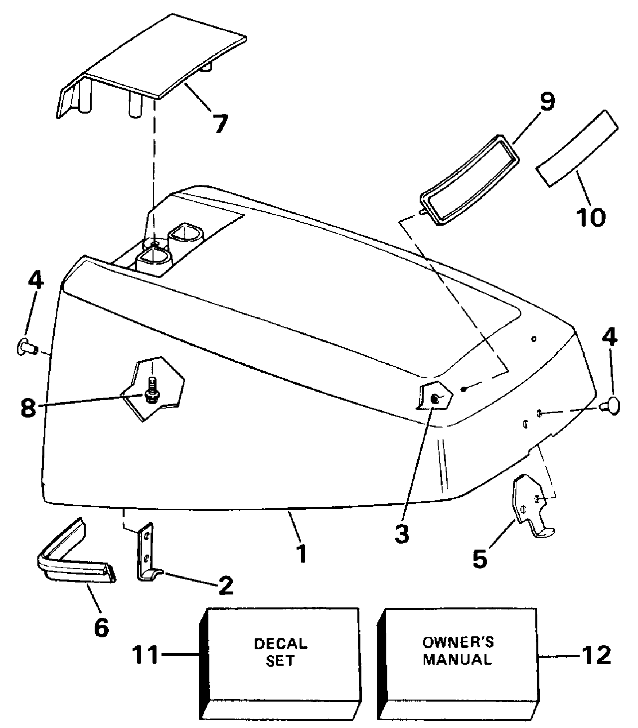 Capot moteur – Evinrude