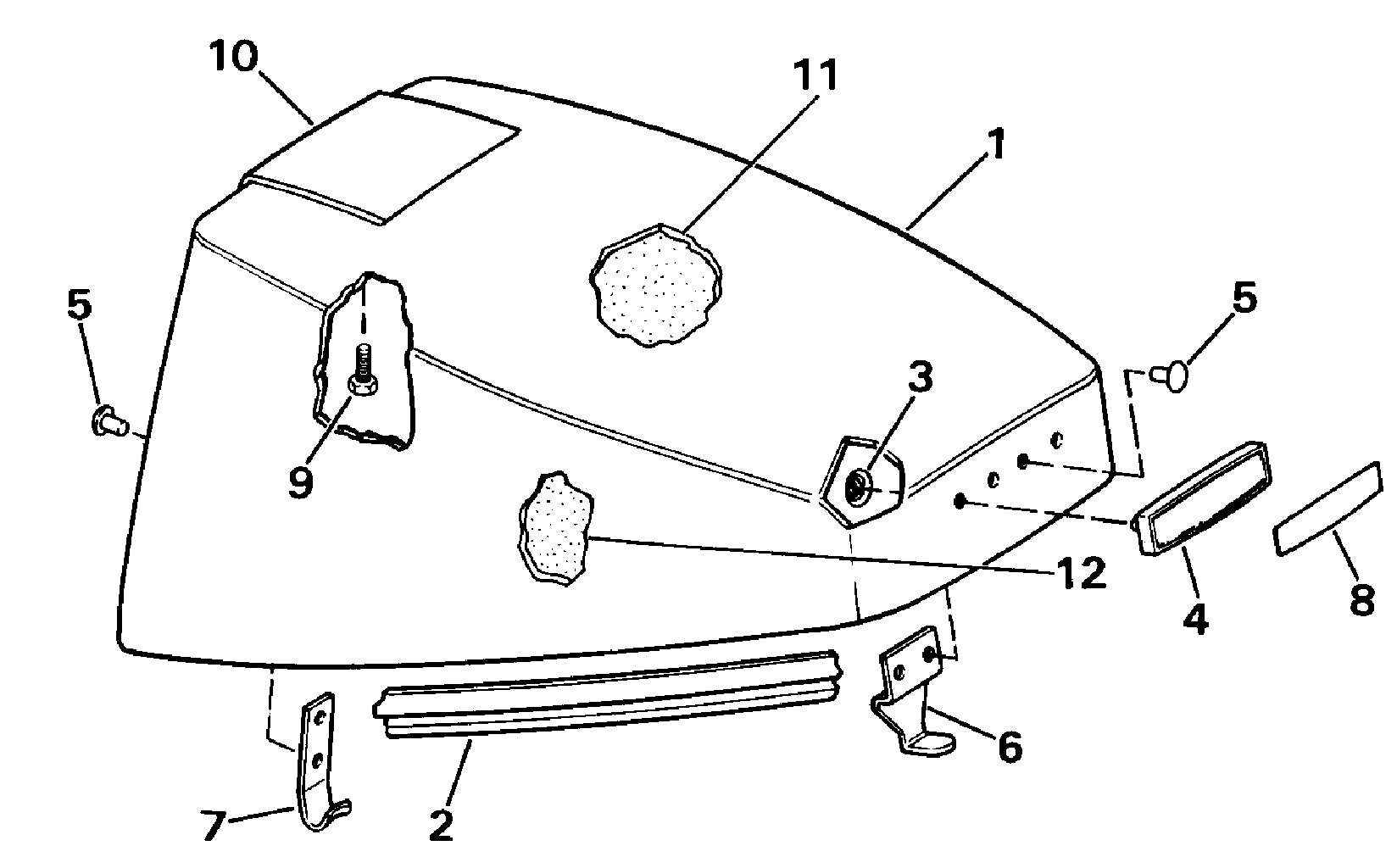 Capot moteur – Johnson