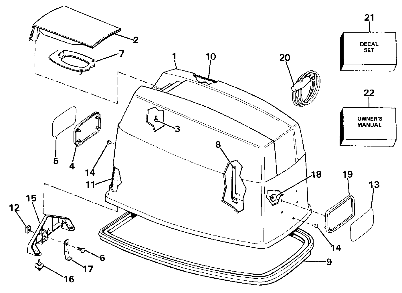 Capot moteur – Johnson