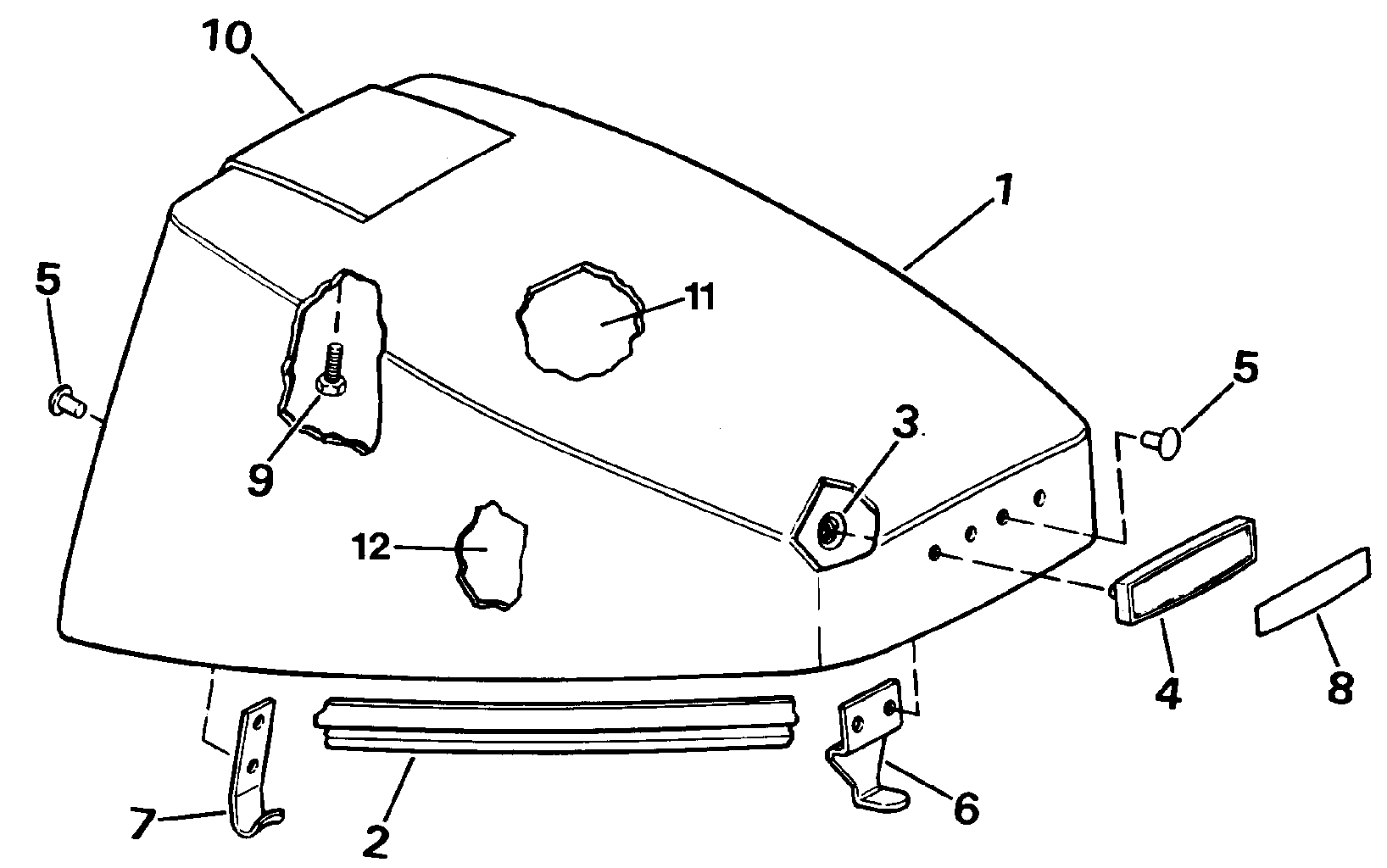 Capot moteur – Evinrude