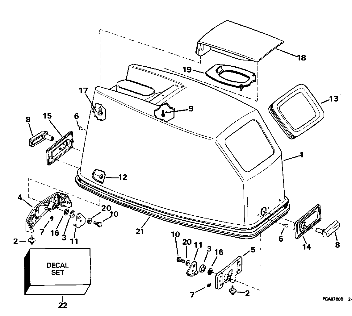 Engine cover – Johnson