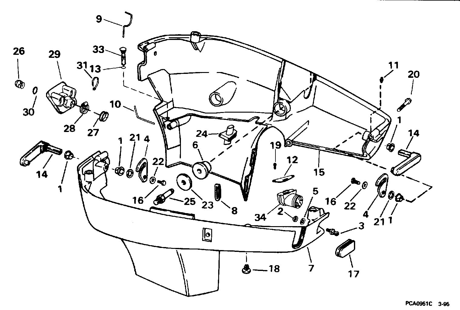 Capot moteur inférieur