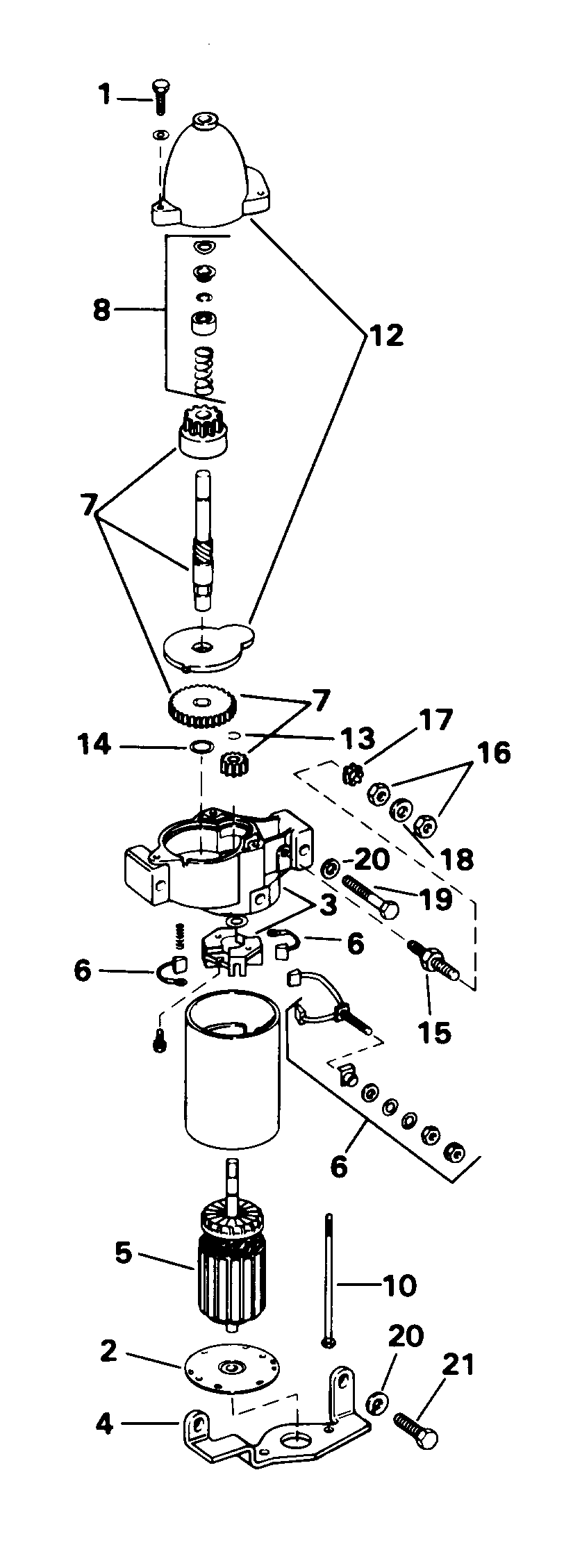 Moteur de démarreur