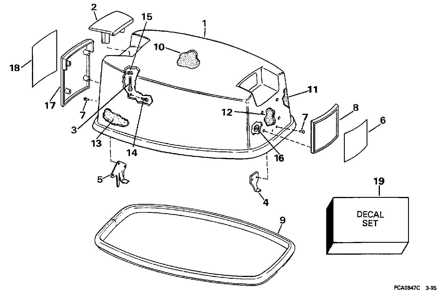 Capot moteur, Johnson
