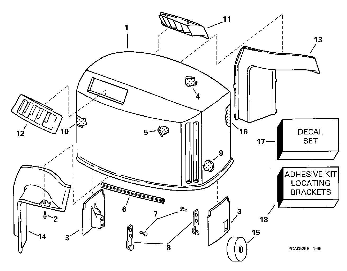 Capot moteur – Evinrude
