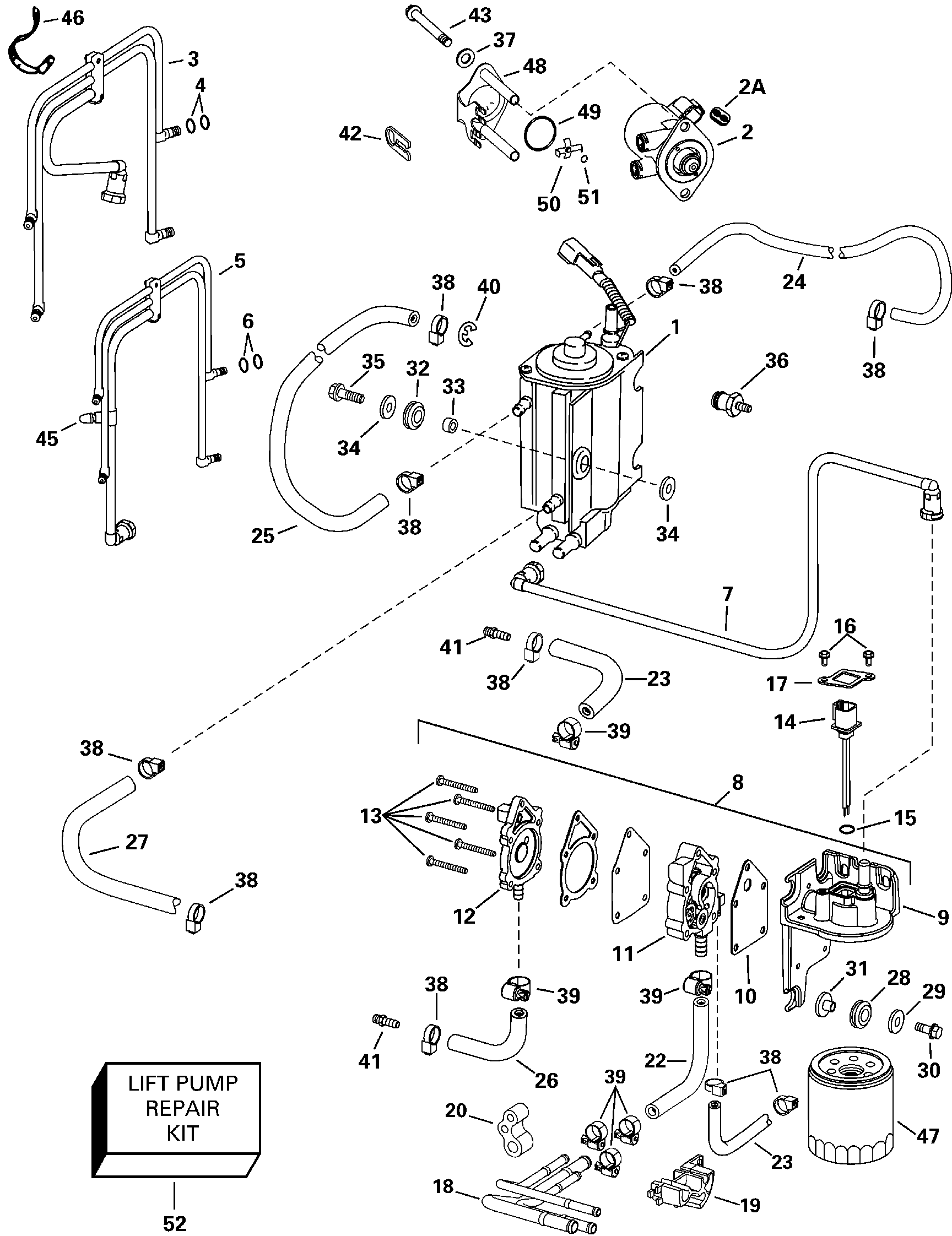 Composants du circuit de carburant
