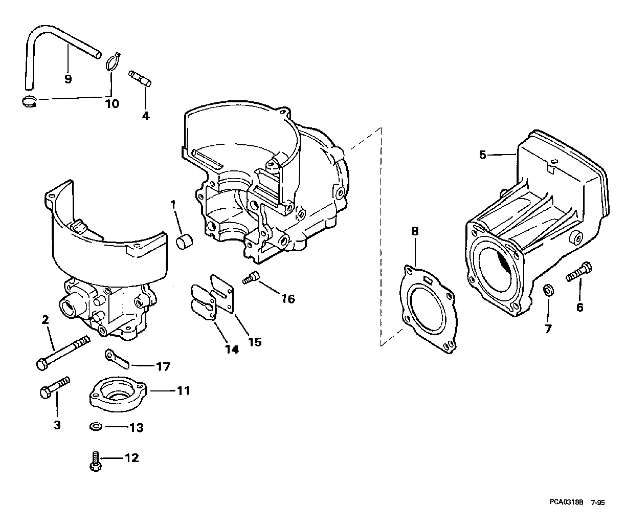 Cylindre et carter moteur, clapet à lamelles