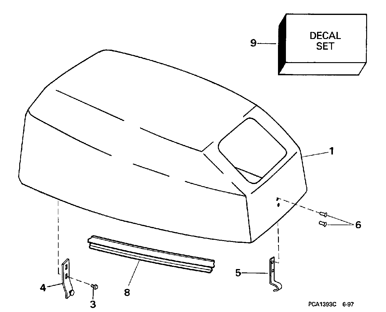 Capot moteur, Evinrude