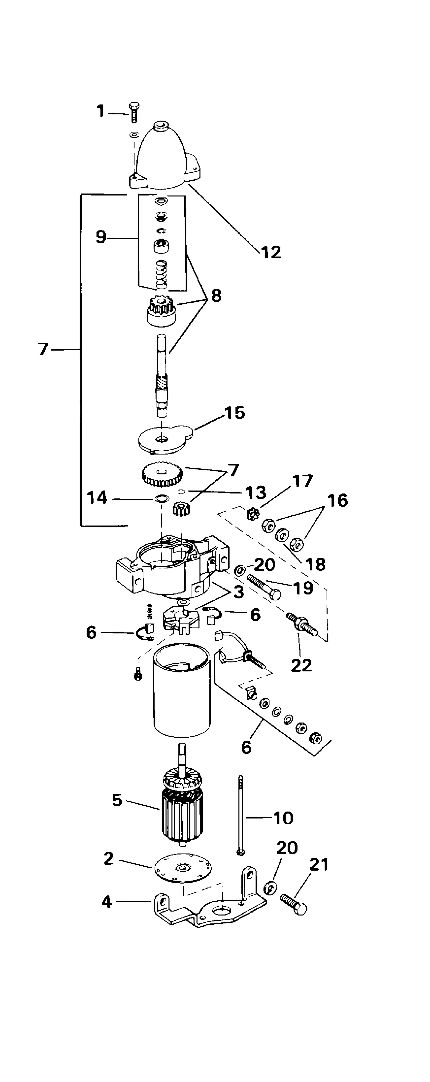 Moteur de démarreur