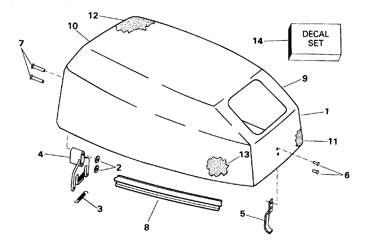 Capot moteur – Johnson