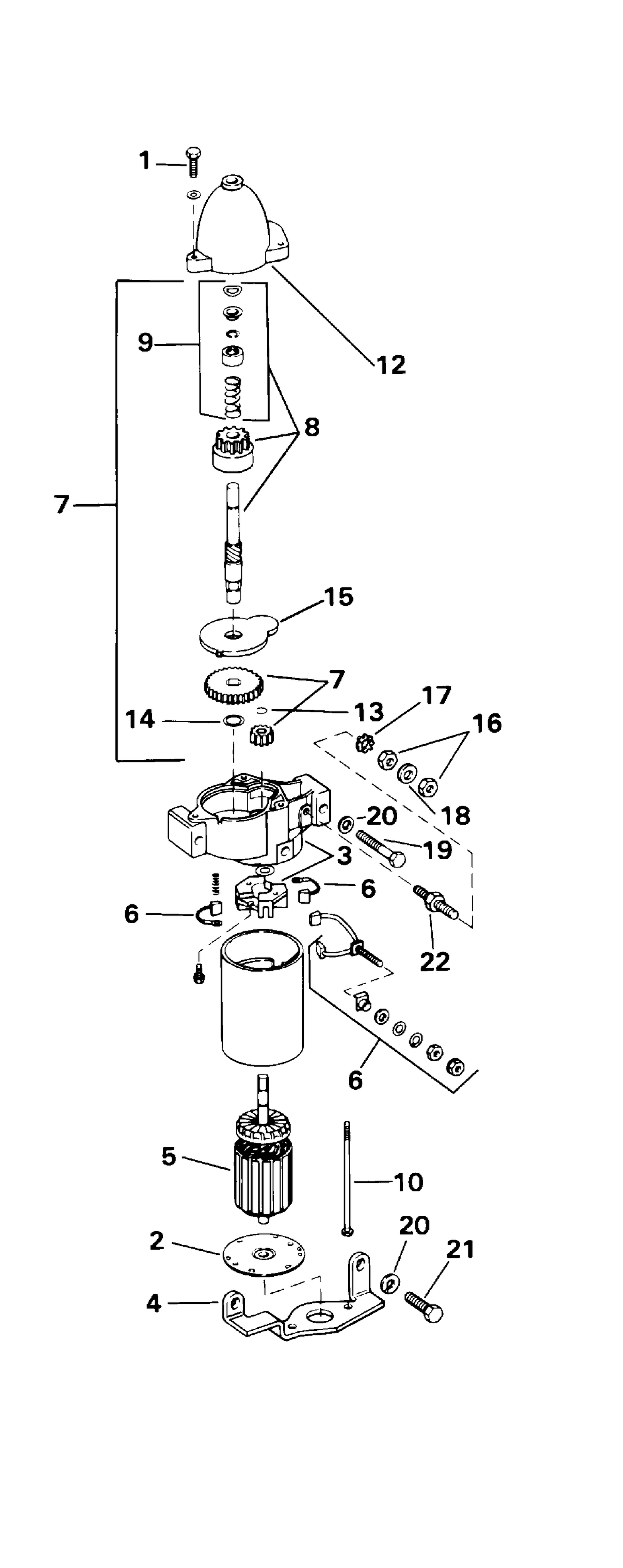 Moteur de démarreur