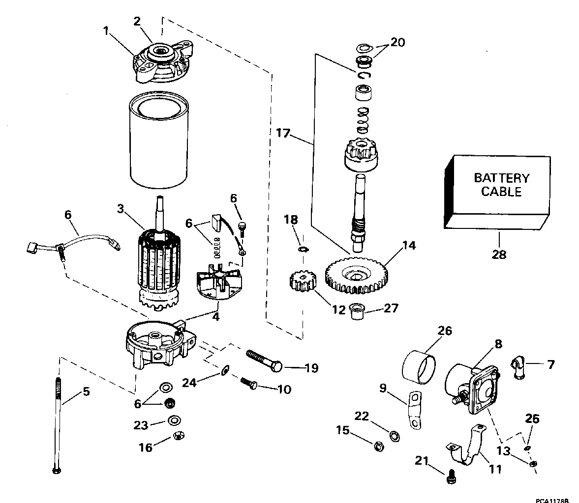 Moteur de démarreur