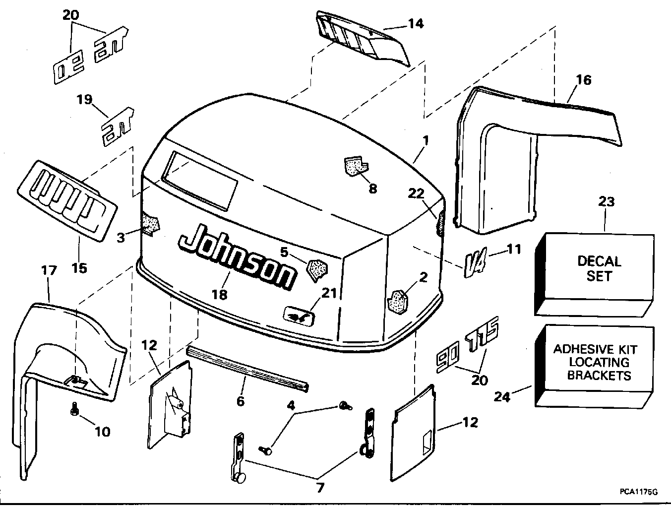 Capot moteur – Johnson