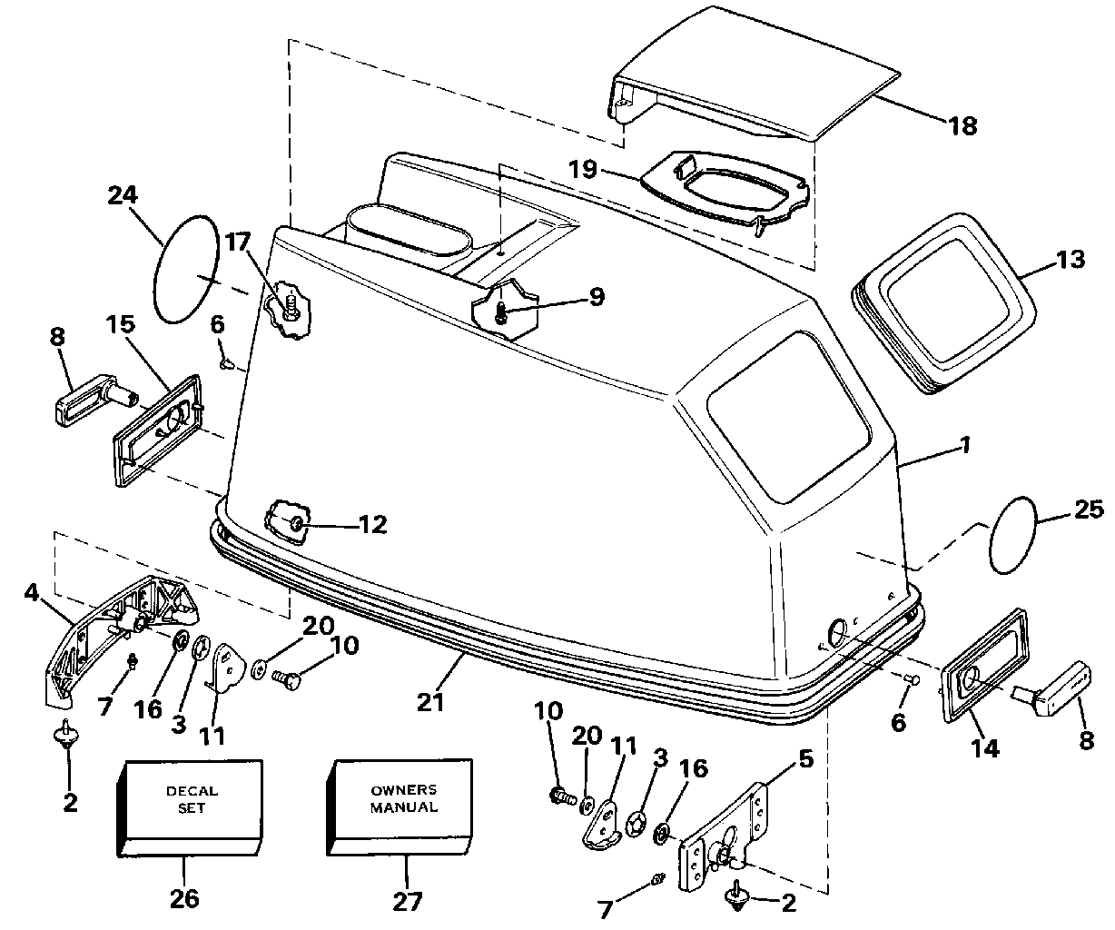 Capot moteur – Johnson
