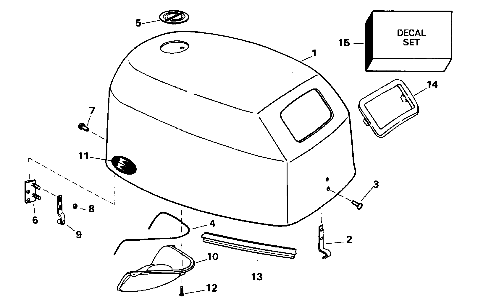 Capot moteur – Evinrude