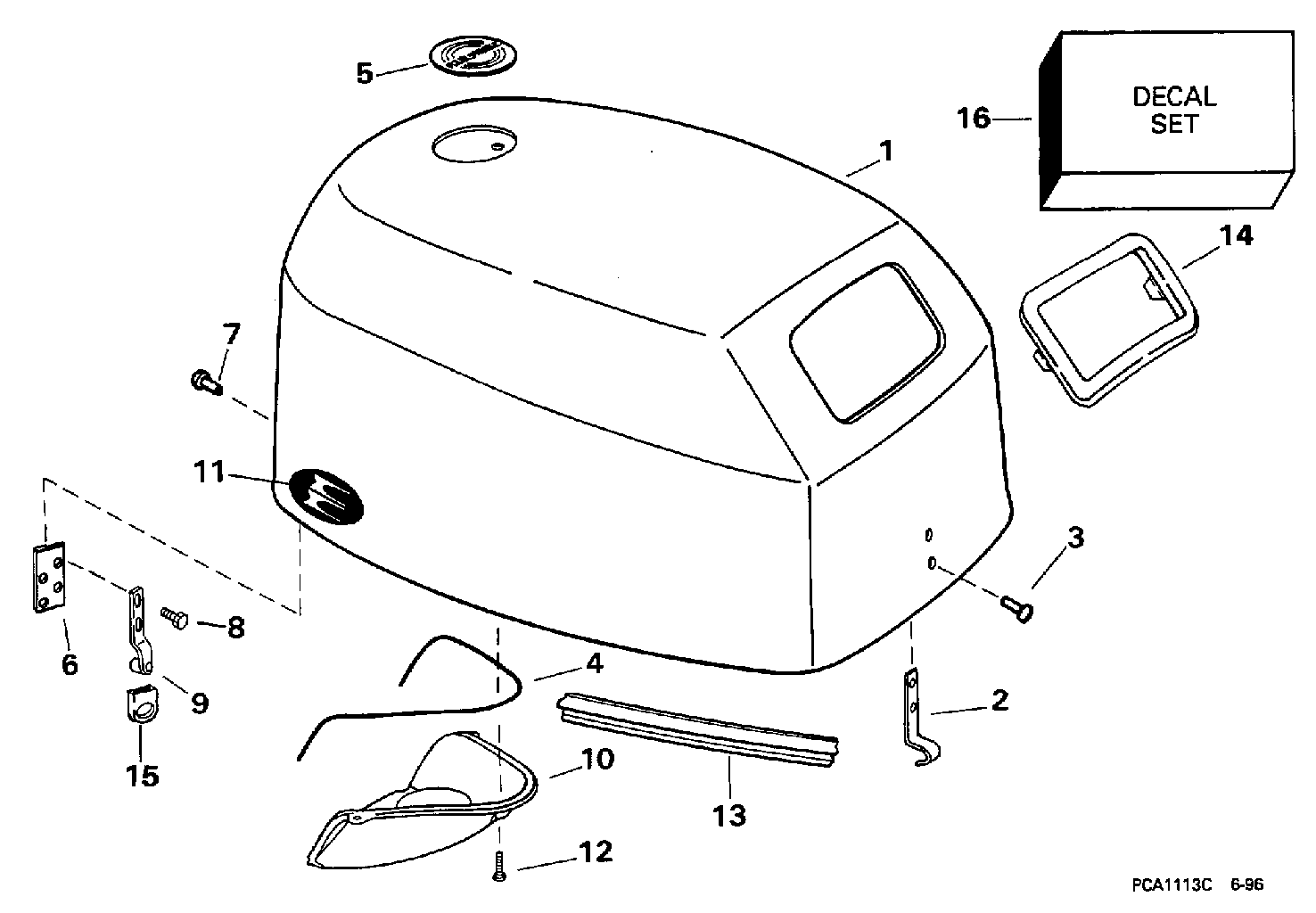 Capot moteur – Evinrude