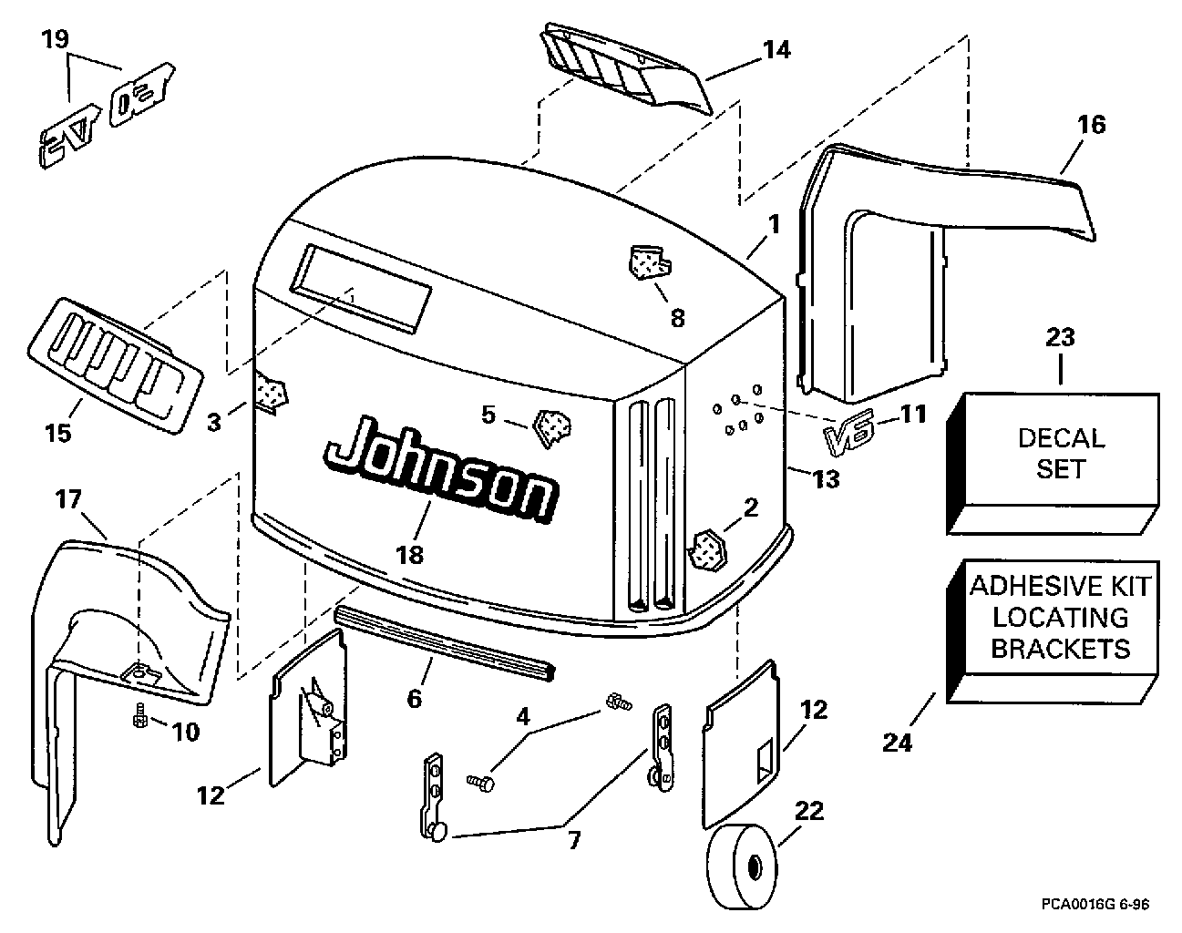 Capot moteur – Johnson