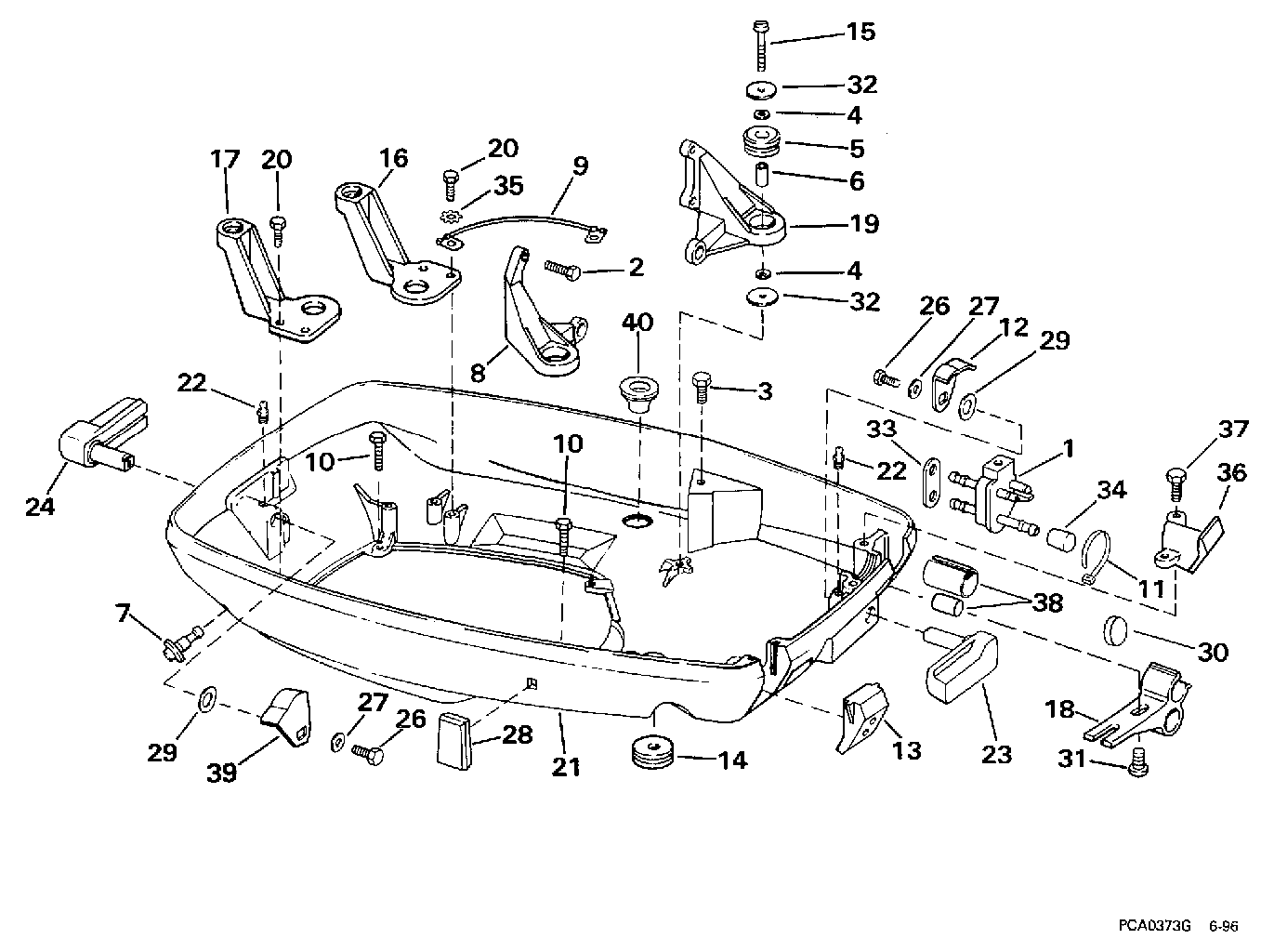 Capot moteur inférieur