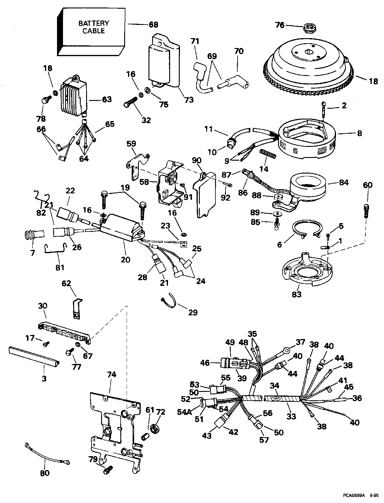 Système d’allumage – démarrage électrique, modèles 40TE
