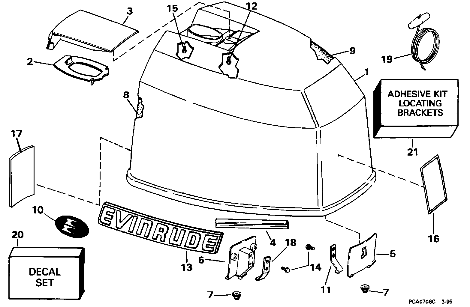 Capot moteur – Evinrude
