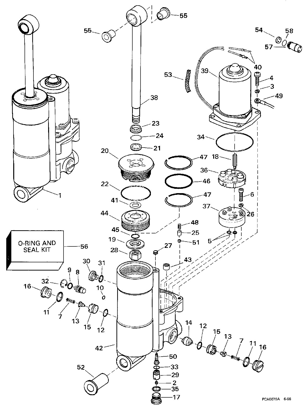 Ensemble hydraulique de correction d’assiette et de relevage