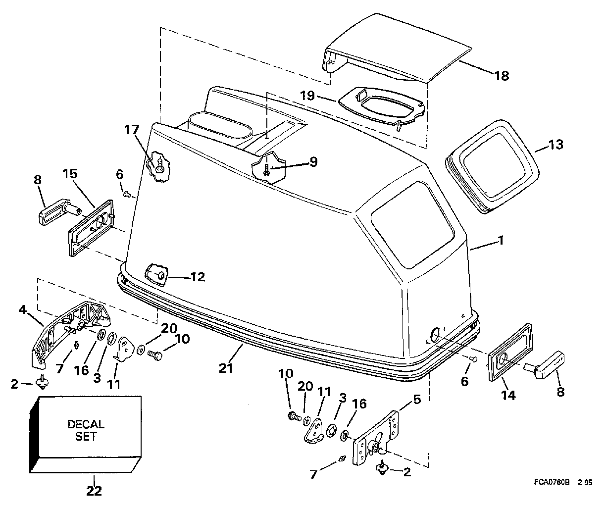 Capot moteur – Johnson