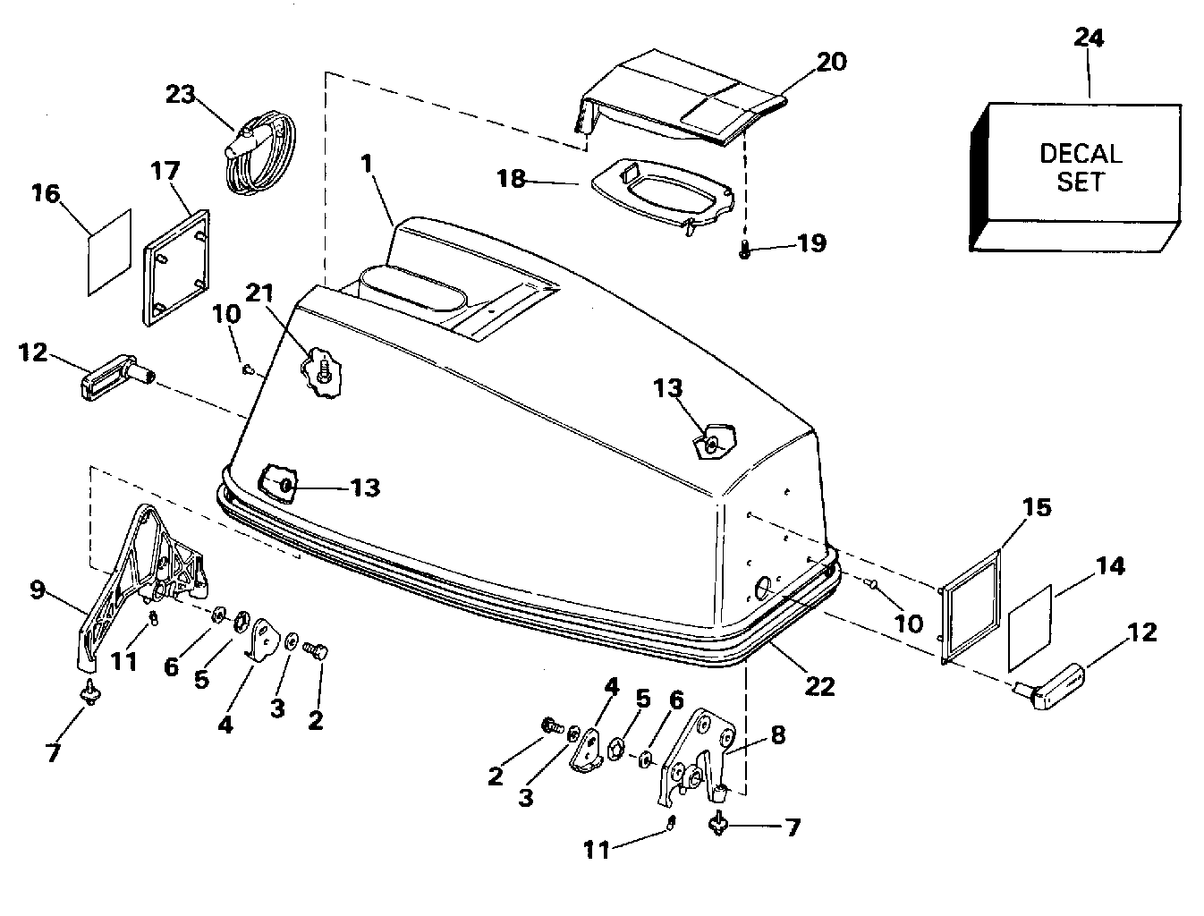 Capot moteur – Johnson