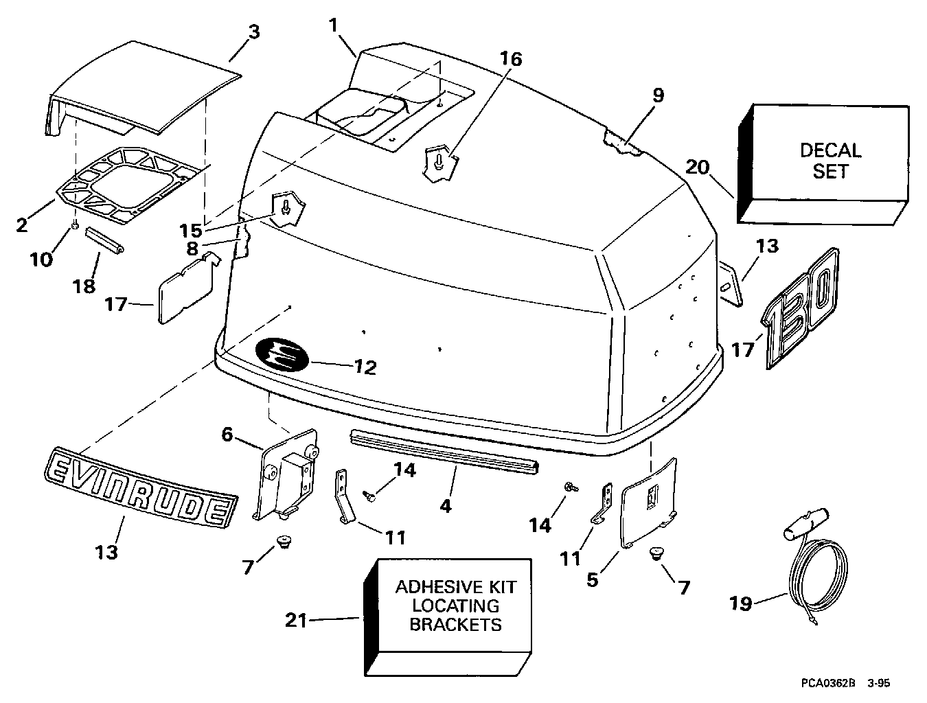 Capot moteur – Evinrude