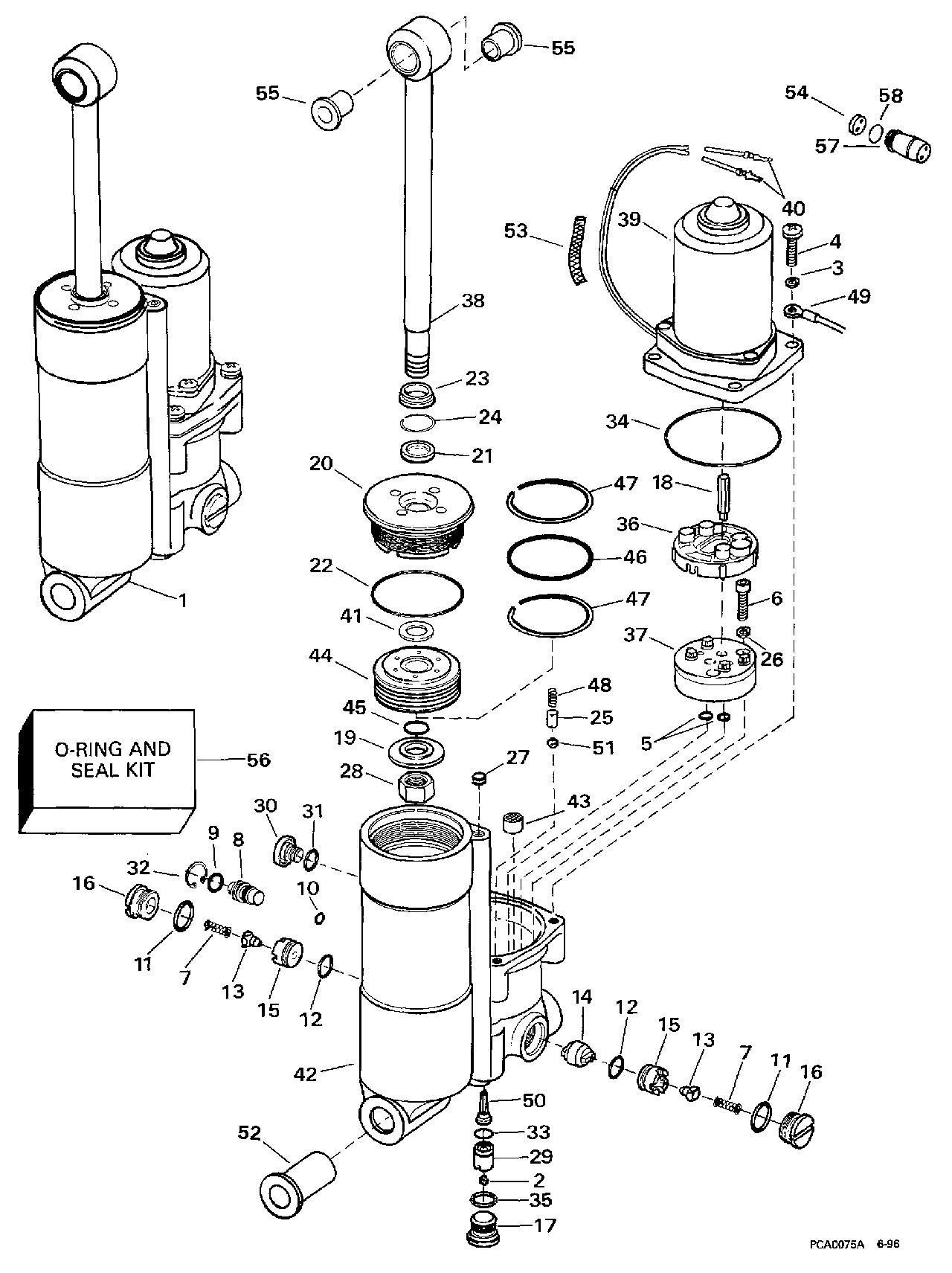 Ensemble hydraulique de correction d’assiette et de relevage