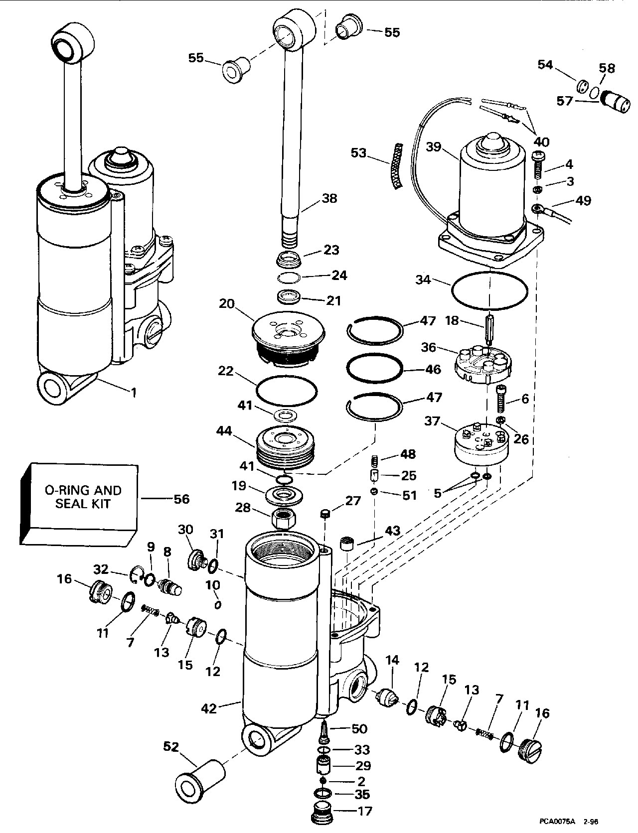 Ensemble hydraulique de correction d’assiette et de relevage