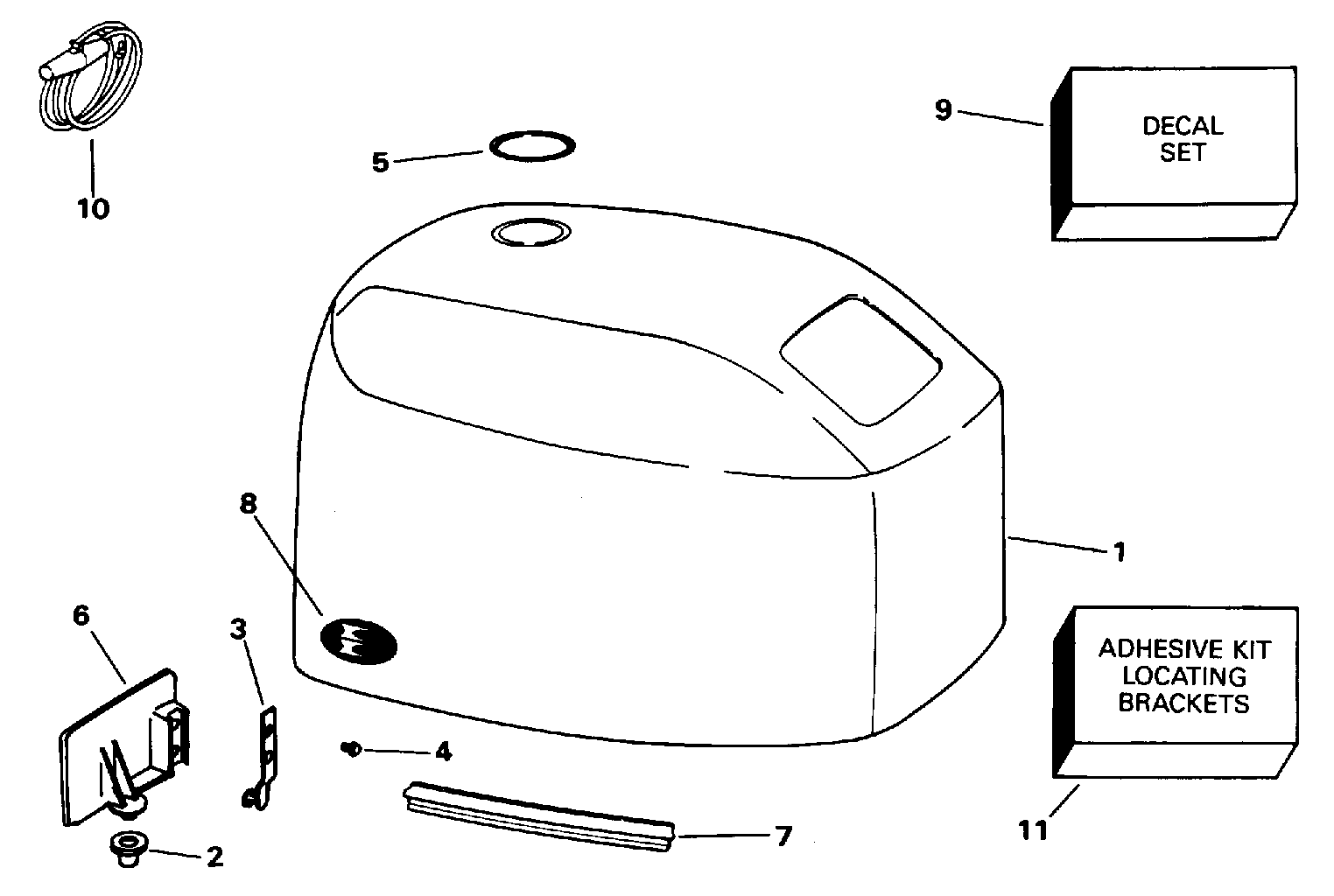 Capot moteur – Evinrude